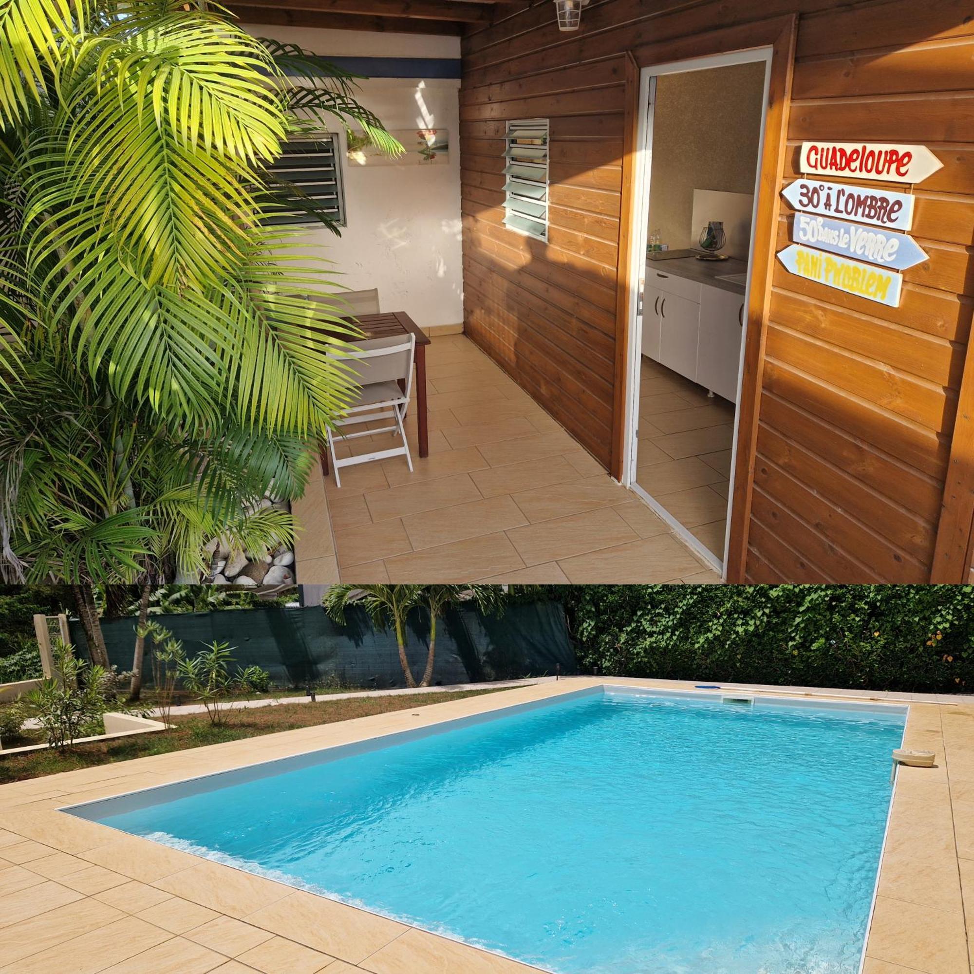 F2 Zen & Green - Piscine Et Confort Baie-Mahault Bagian luar foto